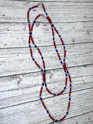 Bleeding Blue Thigh Beads