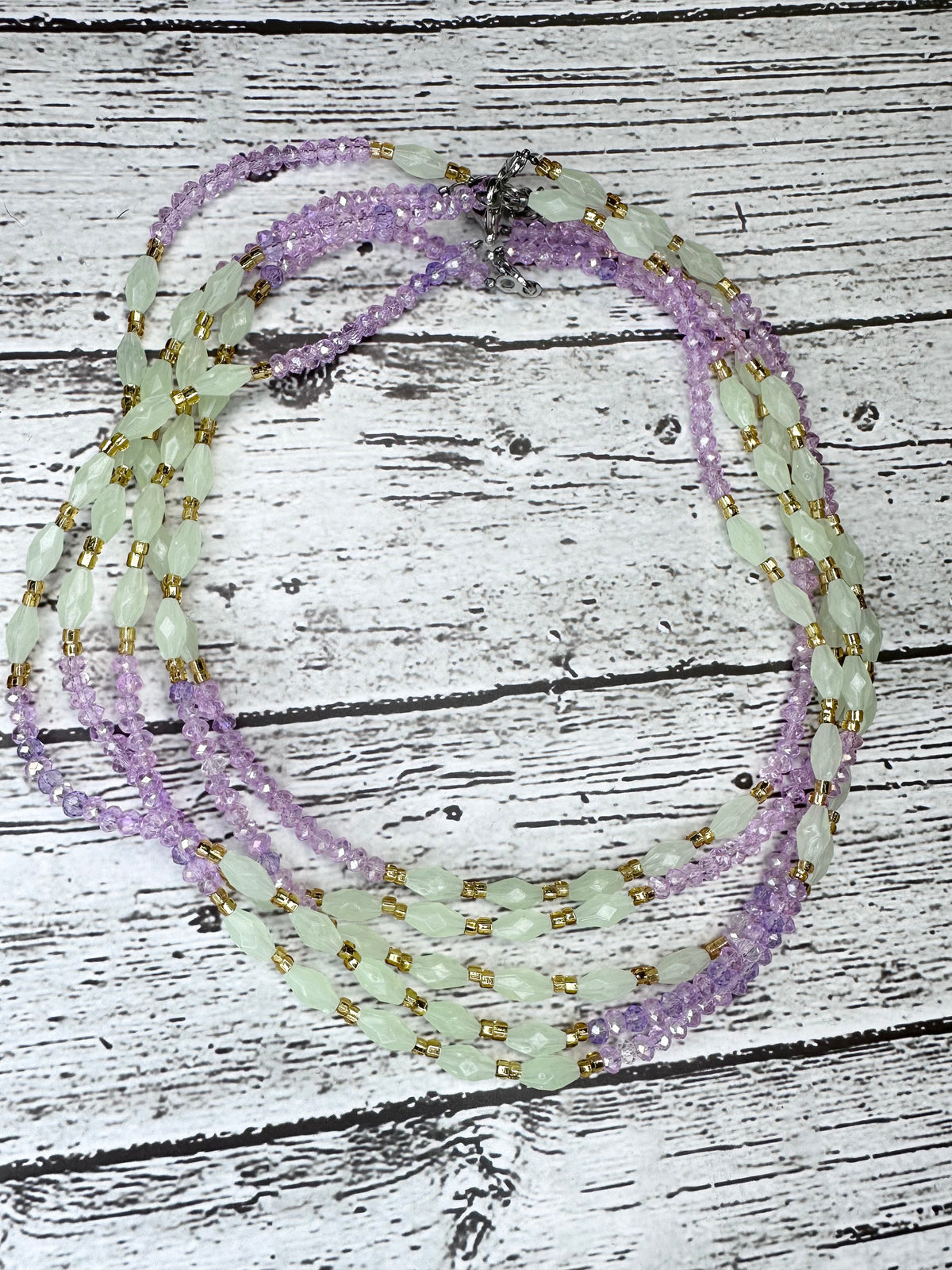 Lavendar Glow Thigh Beads