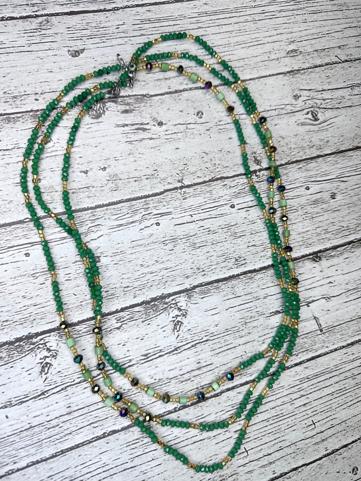 Mixed Green Thigh Beads